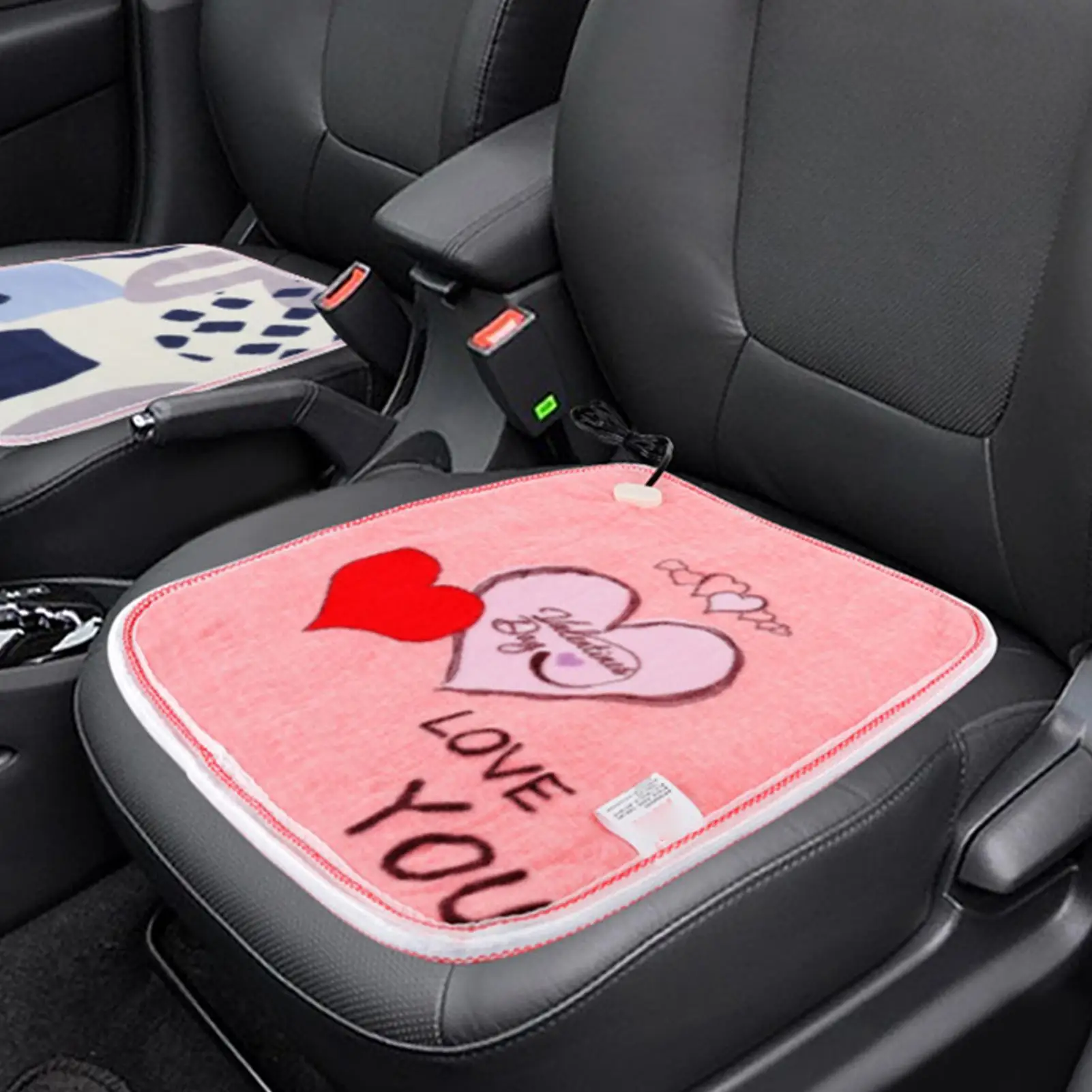 12V Car Heated Seat Cushion, Fast Warming Pad For Truck SUV Vehicles, Portable Electric Warmer Car Or Home Use (Random color)