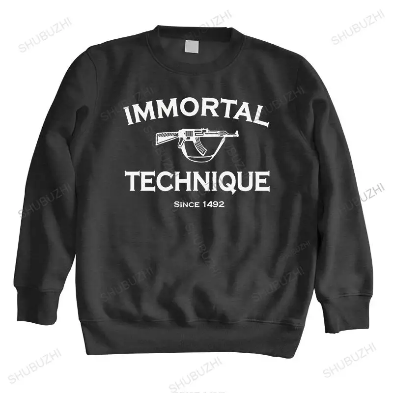 homme long sleeve hoodie spring crew neck sweatshirt Immortal Technique Rap Mens brand men fall winter Vintage casual hoody