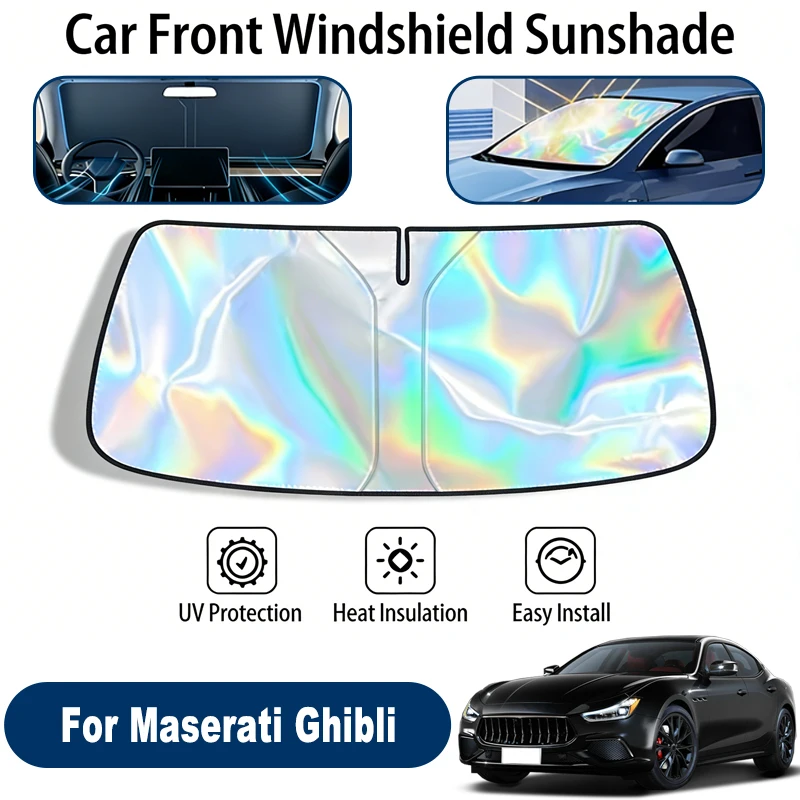 

Windshield Sun Shade For Maserati Ghibli Foldable UV Reflective Front Window Sun Protection Cover Accessories