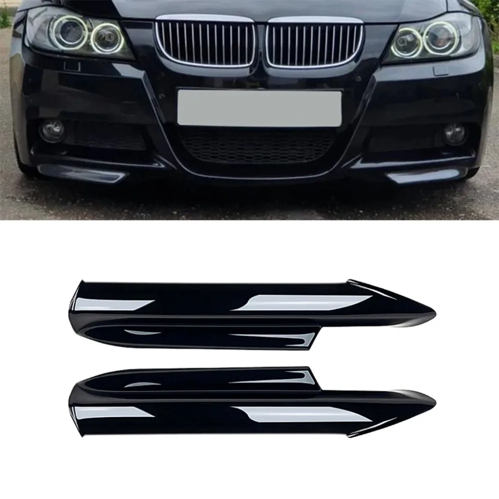 

Car Front Bumper Lip Angle Diffuser Side Splitter Spoiler Protector For BMW 3 Series E90 E91 M-Tech 320i 330i 2005-2008