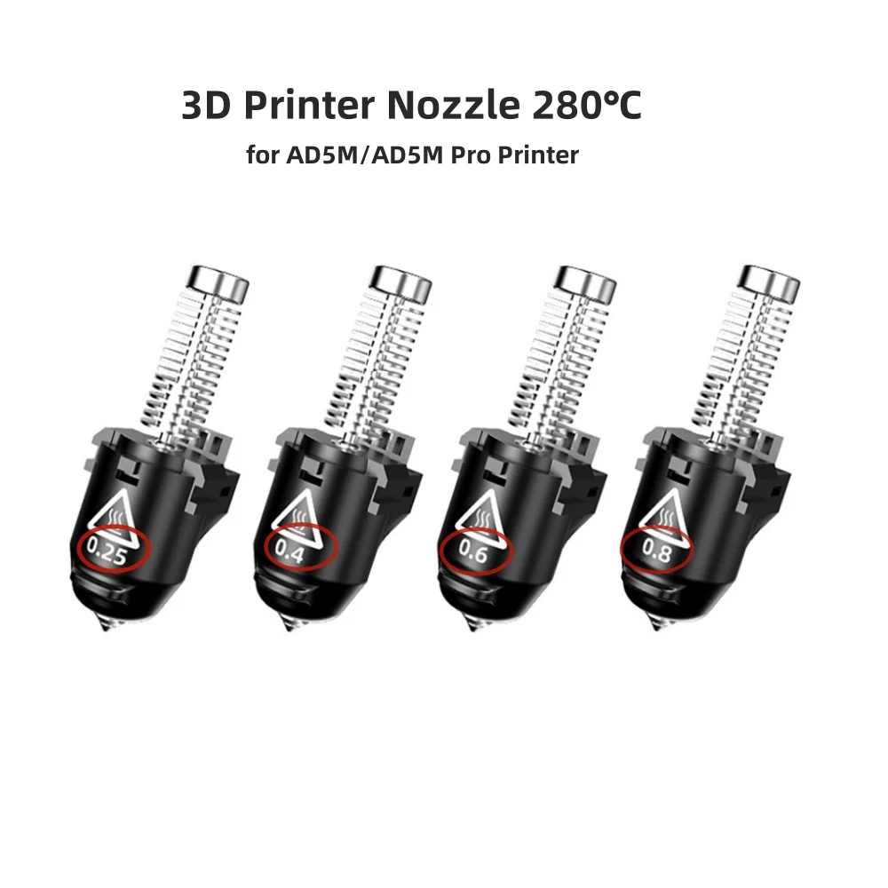 

For AD5M/AD5M Pro Printer Nozzle 280℃ 3D Printer Replacement Upgraded Accessories