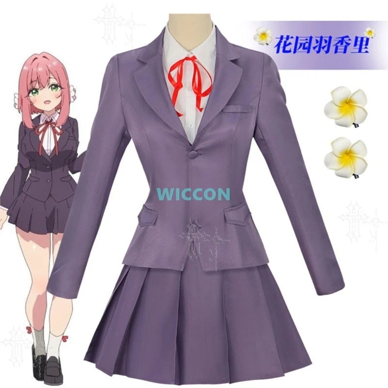 The 100Grlfriend Who Really Love You Hanazono Hakari Cosplay JK School Uniform Anime Costume For Comic Con Theme Party Role Play