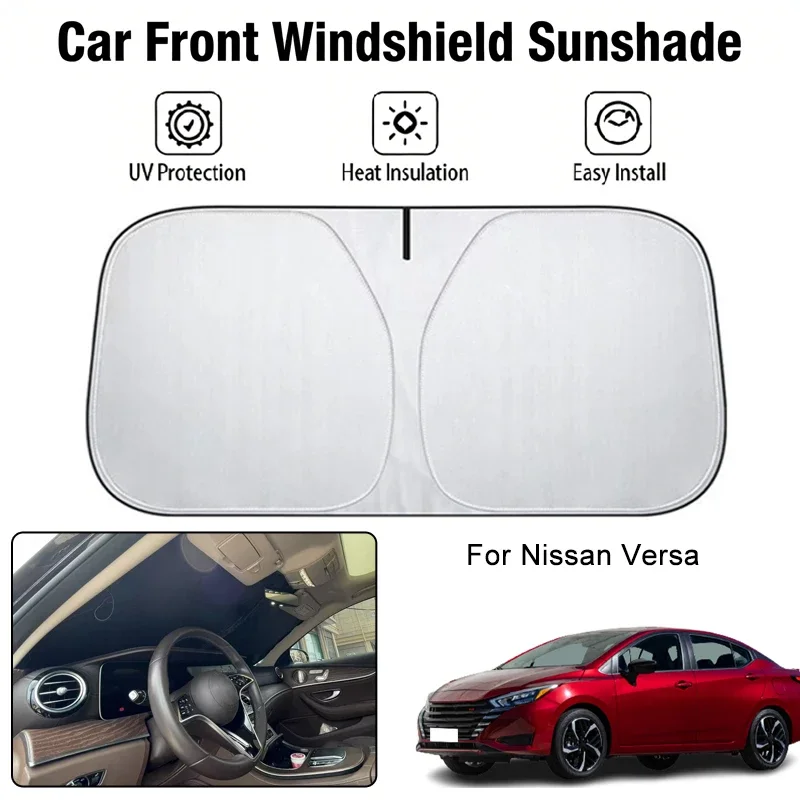 

Foldable Car Windshield Sun Shade UV Block Heat Insulation For Nissan Versa Interior Protection Accessories