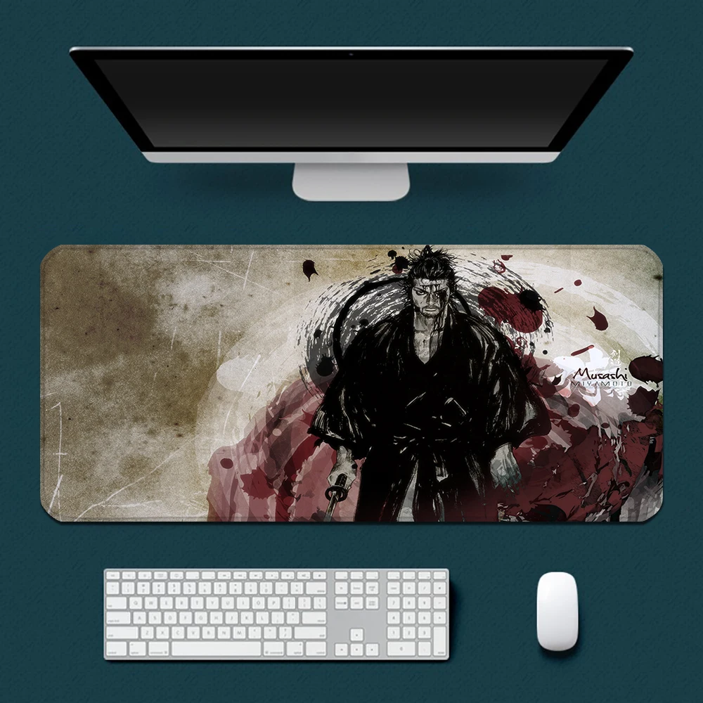 Comics Vagabond Mousepad HD Printing Computer Gamers Locking Edge Non-slip Mouse Pad XXL90x40cm Keyboard PC Desk Pad