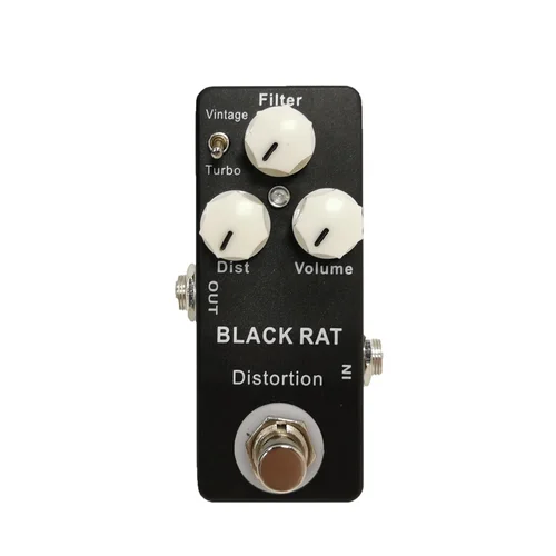 Mosky Black RAT Pedal de efecto de distorsión Pedal de guitarra clásica piezas de guitarra True Bypass accesorios de guitarra