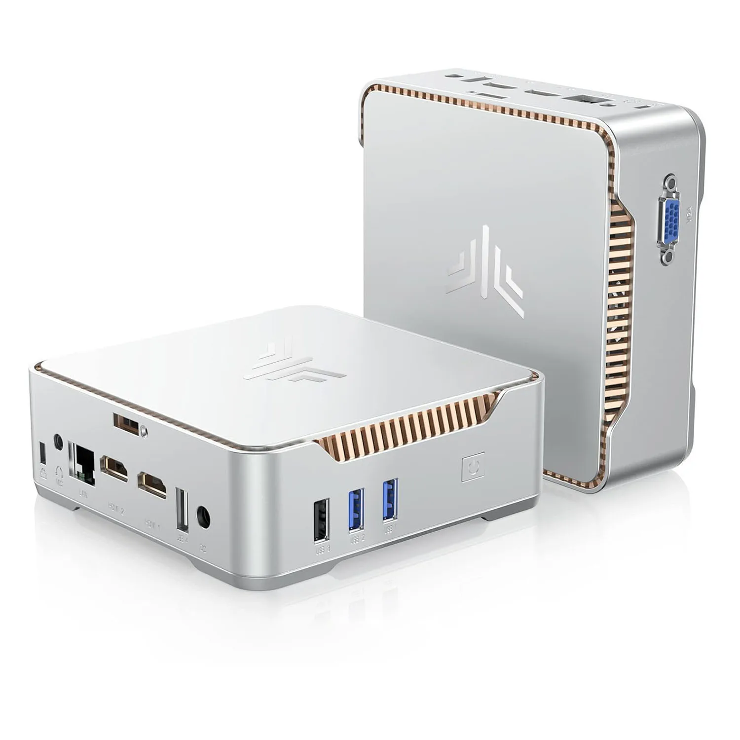 ACEMAGIC GK3PLUS Mini PC 16GB DDR4 1TB SSD 12th Gen Alder Lake-N95 Mini Desktop Computer Support 2xHDMI+VGA 4K Triple Display