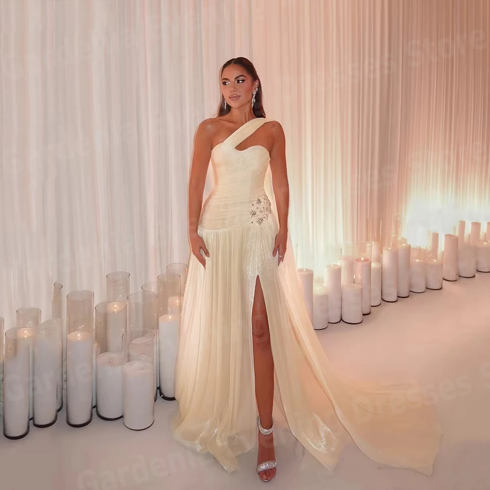 Eleganckie sukienki wieczorowe damskie w kształcie litery A, sukienki na studniówkę z dekoltem w serduszko, Vestidos Para Mujer, szyte na miarę, bez rękawów, z rozcięciem z boku, Robe De Soirée