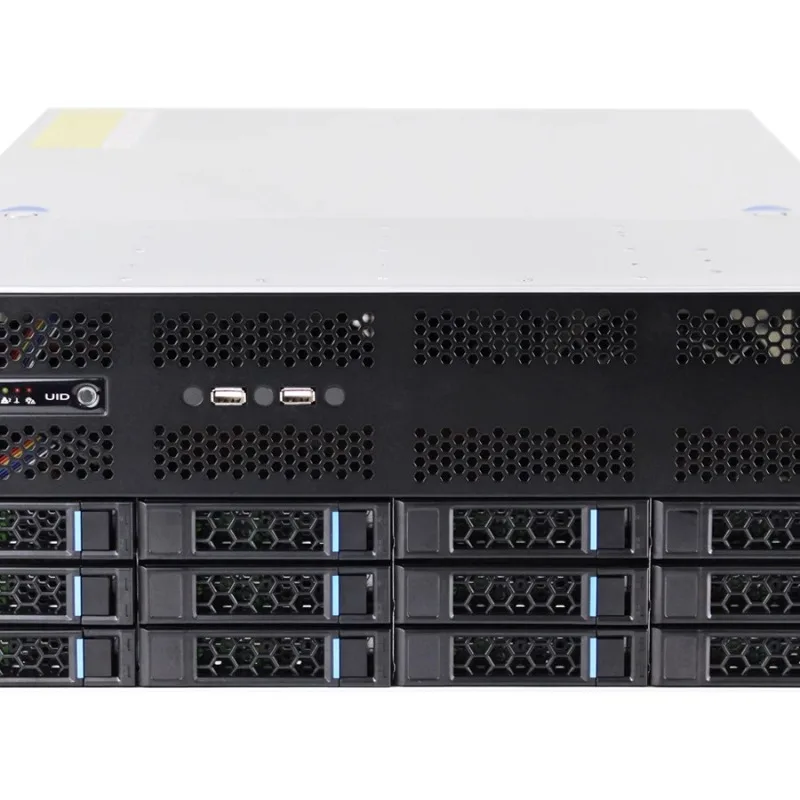 

G465-12GPU Server Chassis with 4 Graphics Cards Redundant Power Supply EATX Main Board 12 Hot Swap