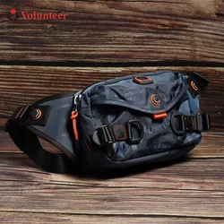 Volunteer Crossbody Bags for Men 2023 Letter Printed Light Weight Protable Versatile Oxford Cloth Shoulder Bags 1518-20A