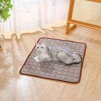 Pet-safe Pad Dog Cat Mats for Summer Self-cooling Ice Silk Pet Pad for Bed Kennel Sofa Car Seat Reusable Mat for Home Travel Pet