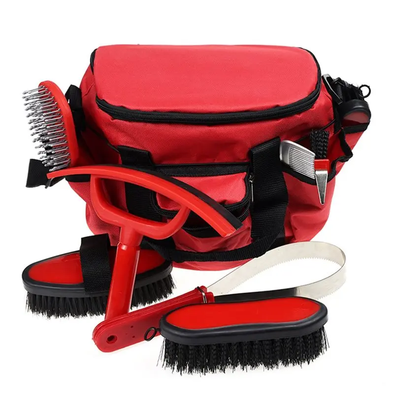 【SPECIAL】9-Piece Horse Grooming Kit With Tote Bag For Effective Horse Care And Massage For Horse Riders Beginner view 3
