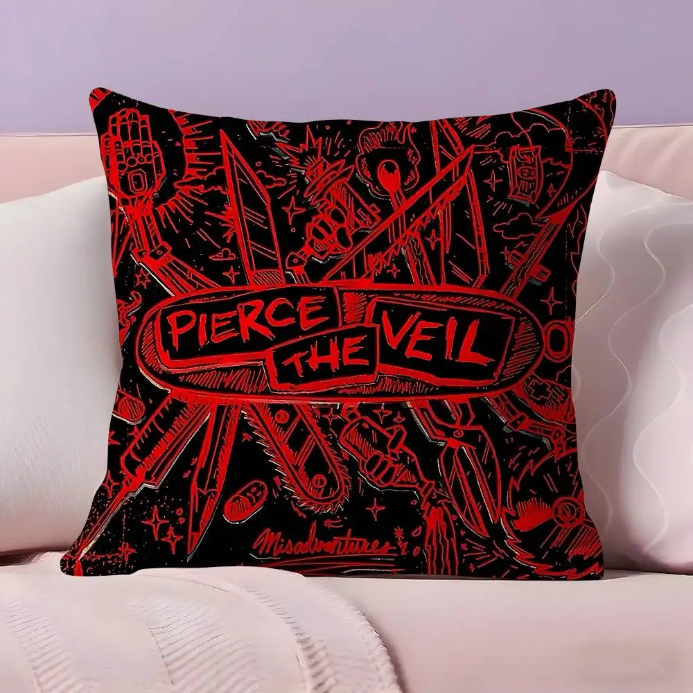 American Rock P-Pierce The Veil Pillow Case Ultra Soft Skin Friendly Fabric Cloud Like Comfort & Concealed Zipper