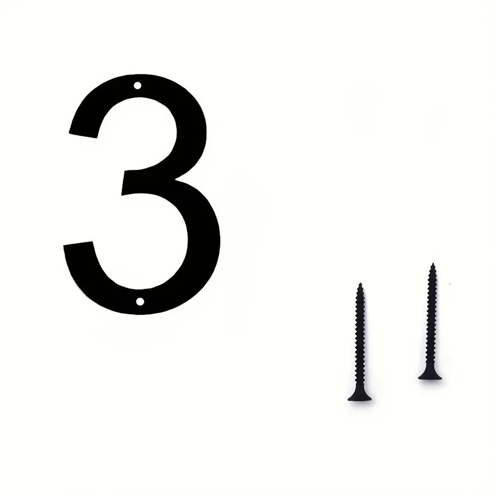 

Modern Design Floating House Numbers Floating Design Outdoor Use Metal House Numbers Rust-Resistant Hanging Type
