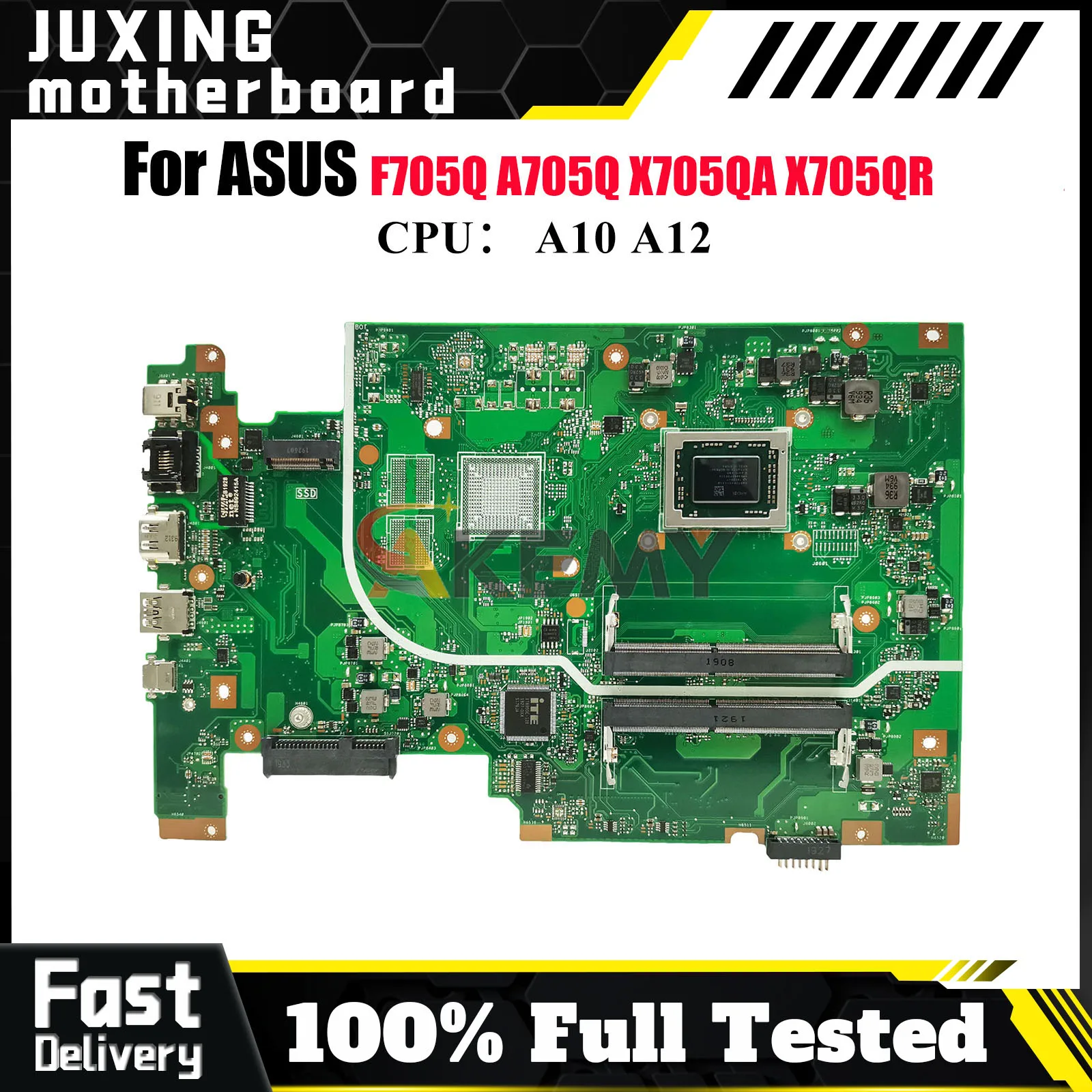 

Материнская плата для ноутбука X705QA для ASUS VivoBook X705Q A705Q F705Q X705QA X705QR с процессором A10 A12, 100% тестирование, ОК, быстрая доставка