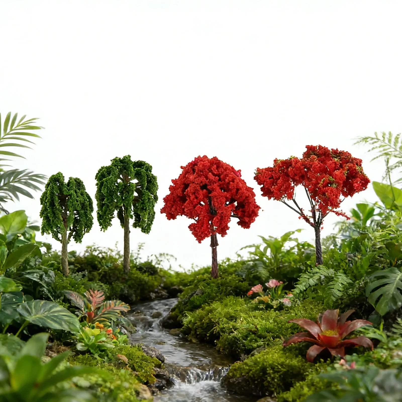 Home Office Architecture - 12 pièces, arbres miniatures artificiels, plantes