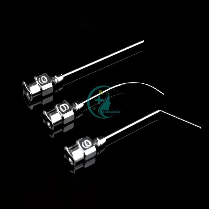 Medical Ophthalmic Irrigation Needle Flat Head Oral Stainless Steel Instrument Tool Lacrimal Passage Operation No. 56789 Straigh