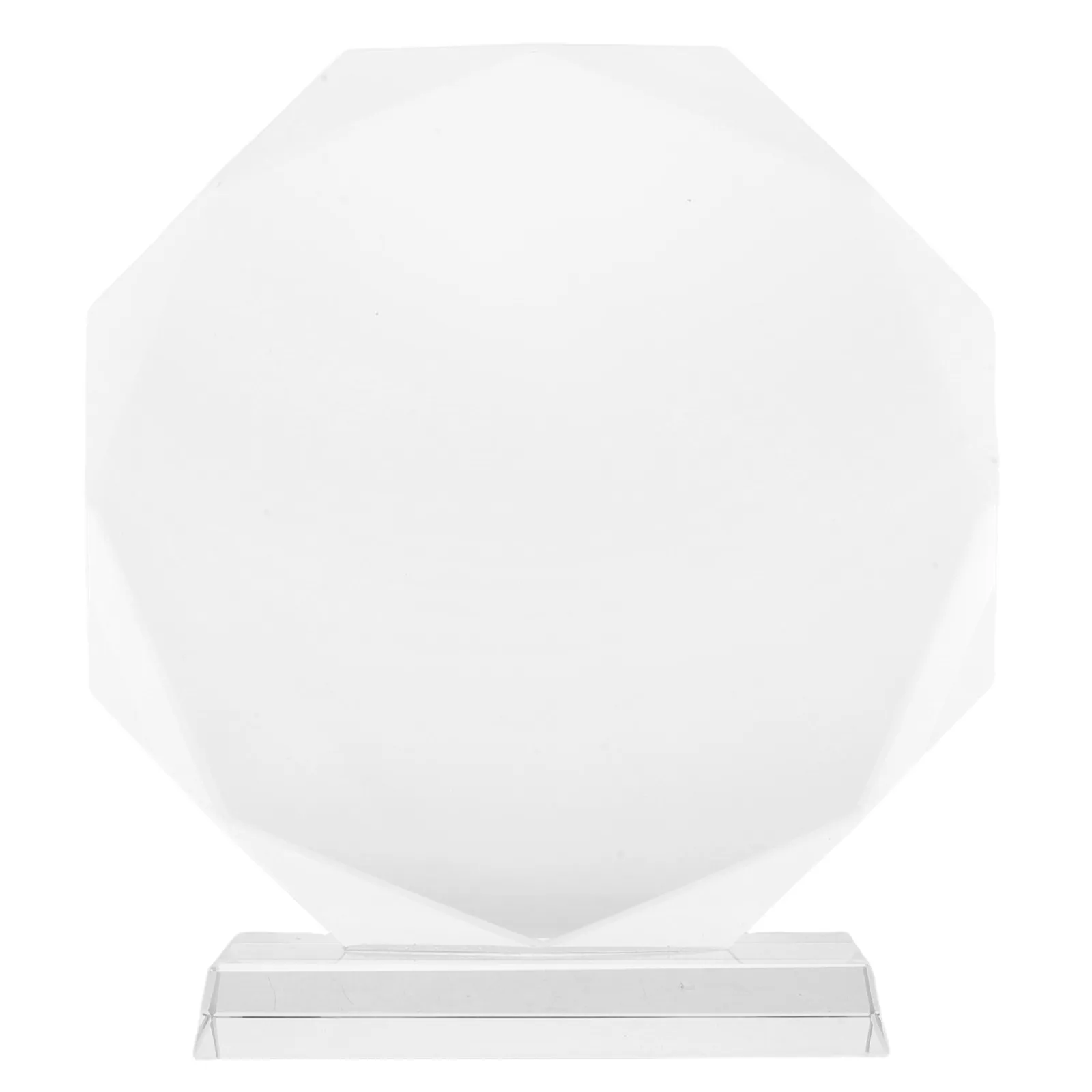 Crystal Glass Award Medals 7.8 Inch Blank Clear Transparent Sunflower Trophy Plaques Sports Competition Winner Recognition