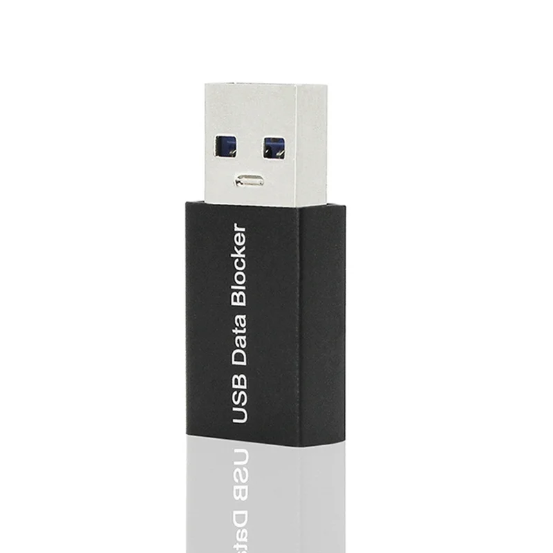 5Pcs USB Data Blocker,Charge-Only USB Blocker Adapter for Blocking Data Sync, Protect Against Juice Jacking Black