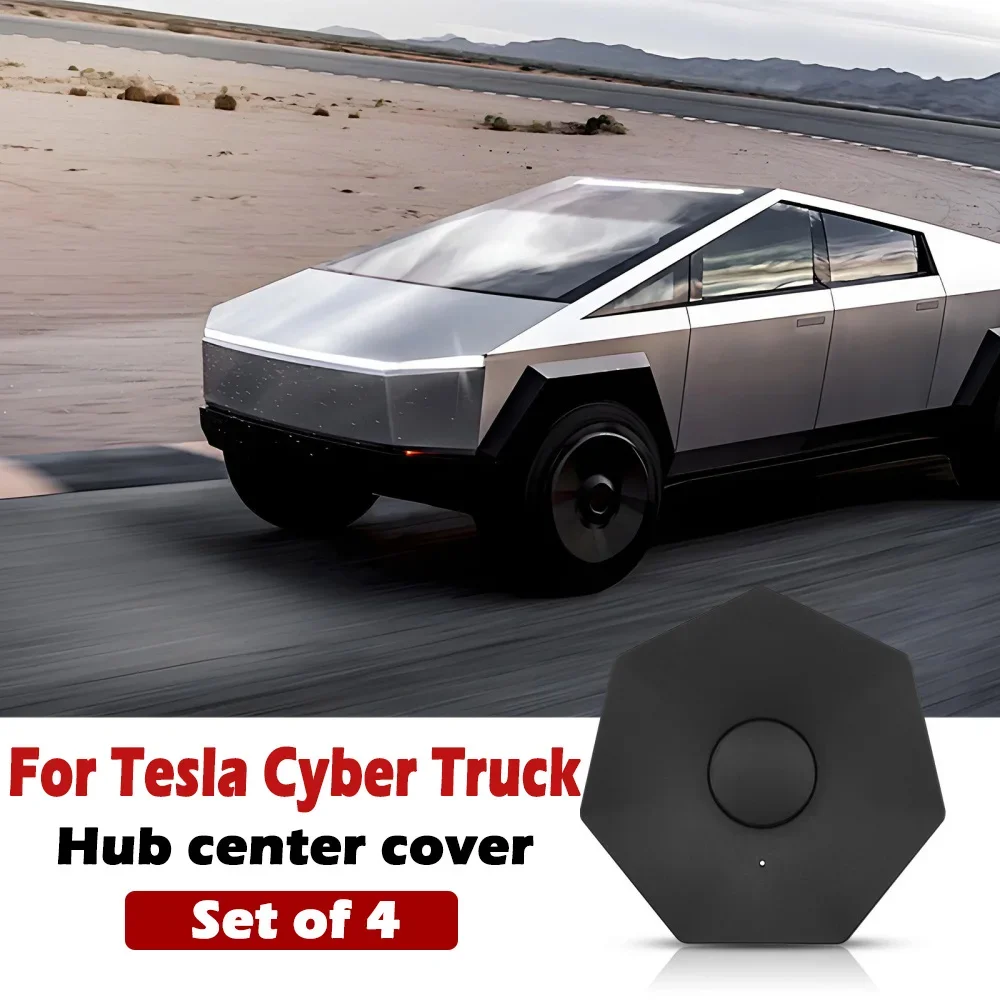 

Wheel Hub Center Caps for Tesla Cybertruck 2024,Full Coverage Removable Rust Resistant Wheel Caps Cover Accessories 4PCS