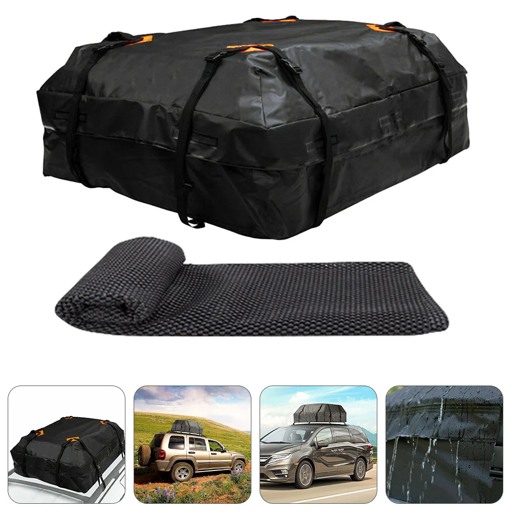 

Duffle Bag Roof Car Accessories Cargo Holder Sun Protection Vehicle Rooftop Black Auto for