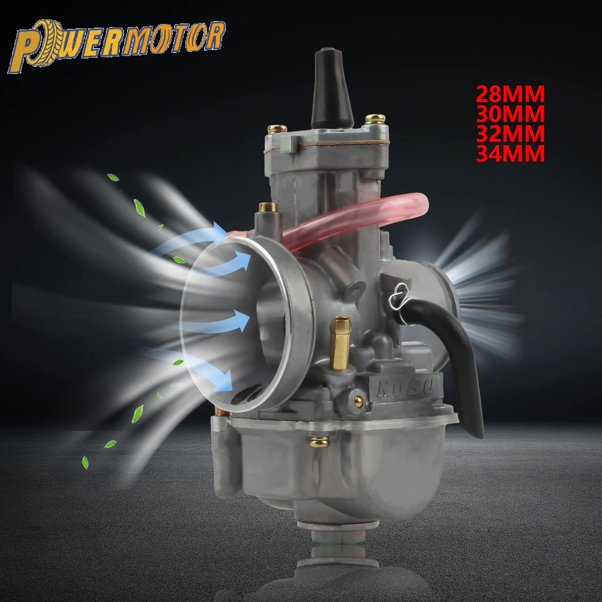 Motorrad Vergaser Mit Power Jet Für Mikuni Koso PWK 28 30 32 34mm 2 4-Takt Racing Vergaser ATV UTV Pit Bike Zubehör