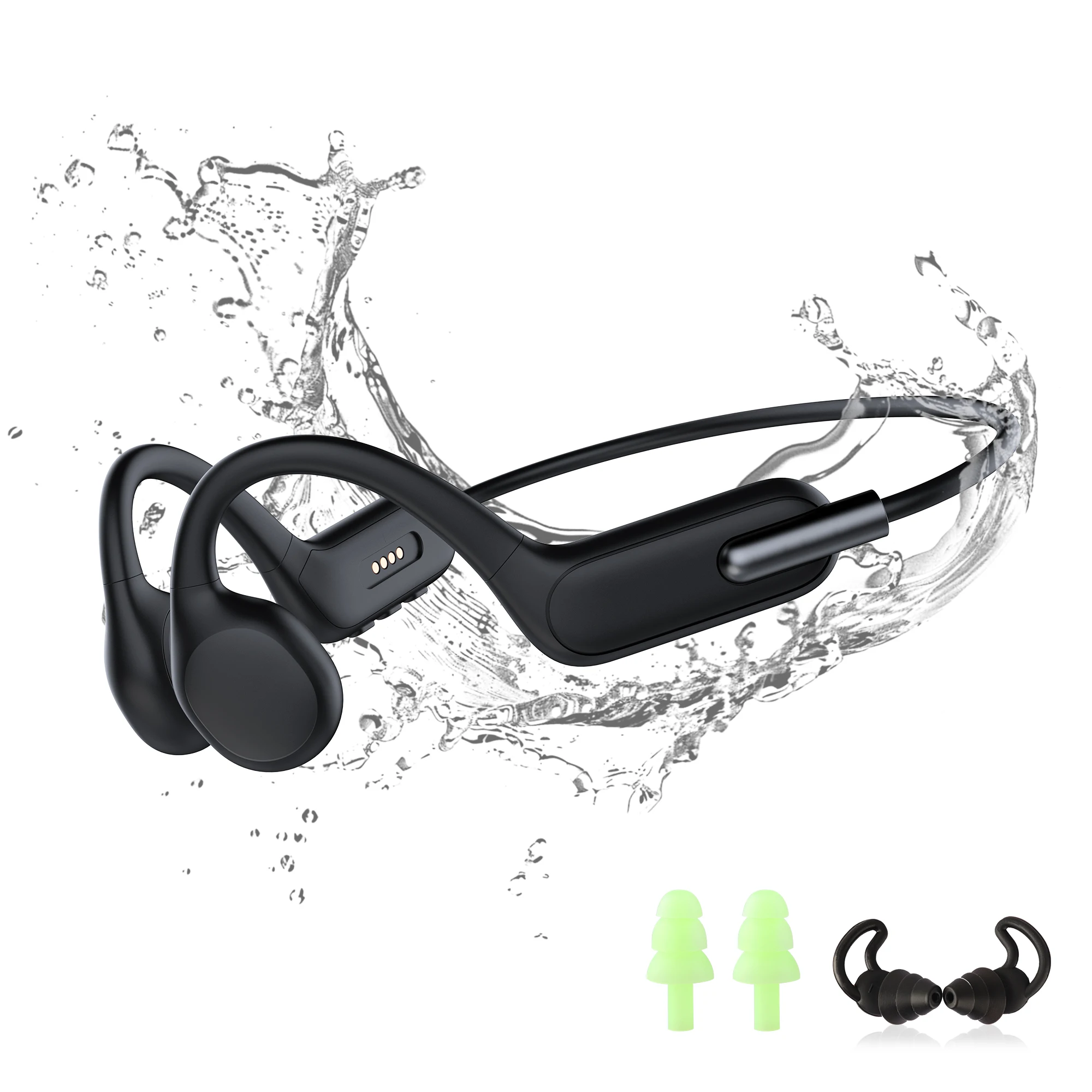 Swimming Bone Conduction Earphones Ip68 Mp3 - Sport Bone Conduction Headphones, 32GB MP3