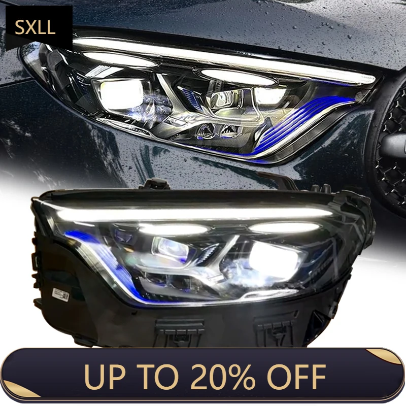 

SXLL Suitable for Light Emitting Diode Headlights 2023-2025 C254 X254 High-end Headlights GLC Turning Signal High Beam Angel Eye