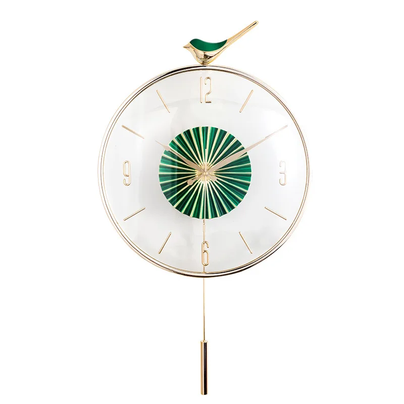 

Light luxury atmosphere living room wall Modern simple hotel front desk office decorative Household fashion wall clock