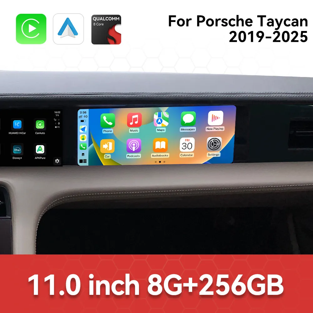 

11 Inch Screen Car Radio For Porsche Taycan 2019-2025 Android GPS Navigation Multimedia Video Stereo Receiver Head Unit