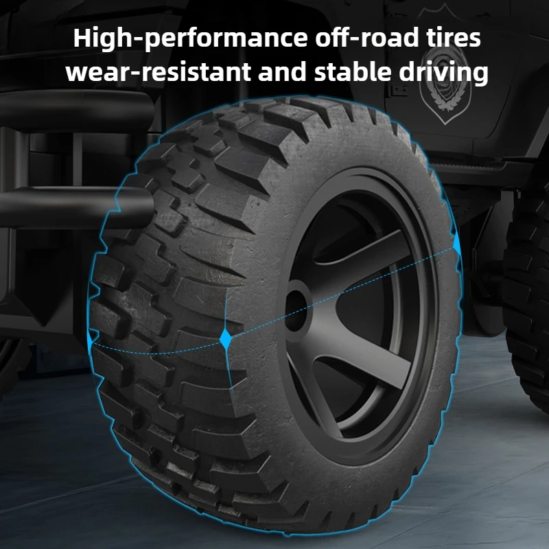 RC Car 1/14 Simulation RC Off-road Bigfoot Police Car with Lights and Sounds Electric Remote Control Car Model Toy Gift