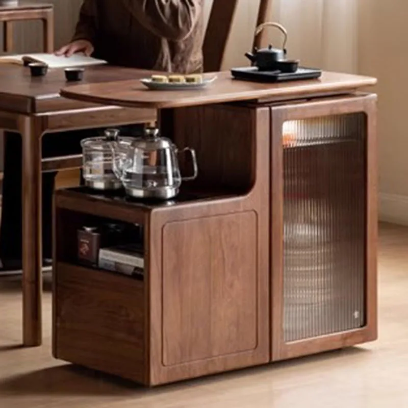 

Антикварный маленький журнальный столик, экономия места, стеклянный журнальный столик для хранения, деревянная меза, вспомогательная мебель для гостиной