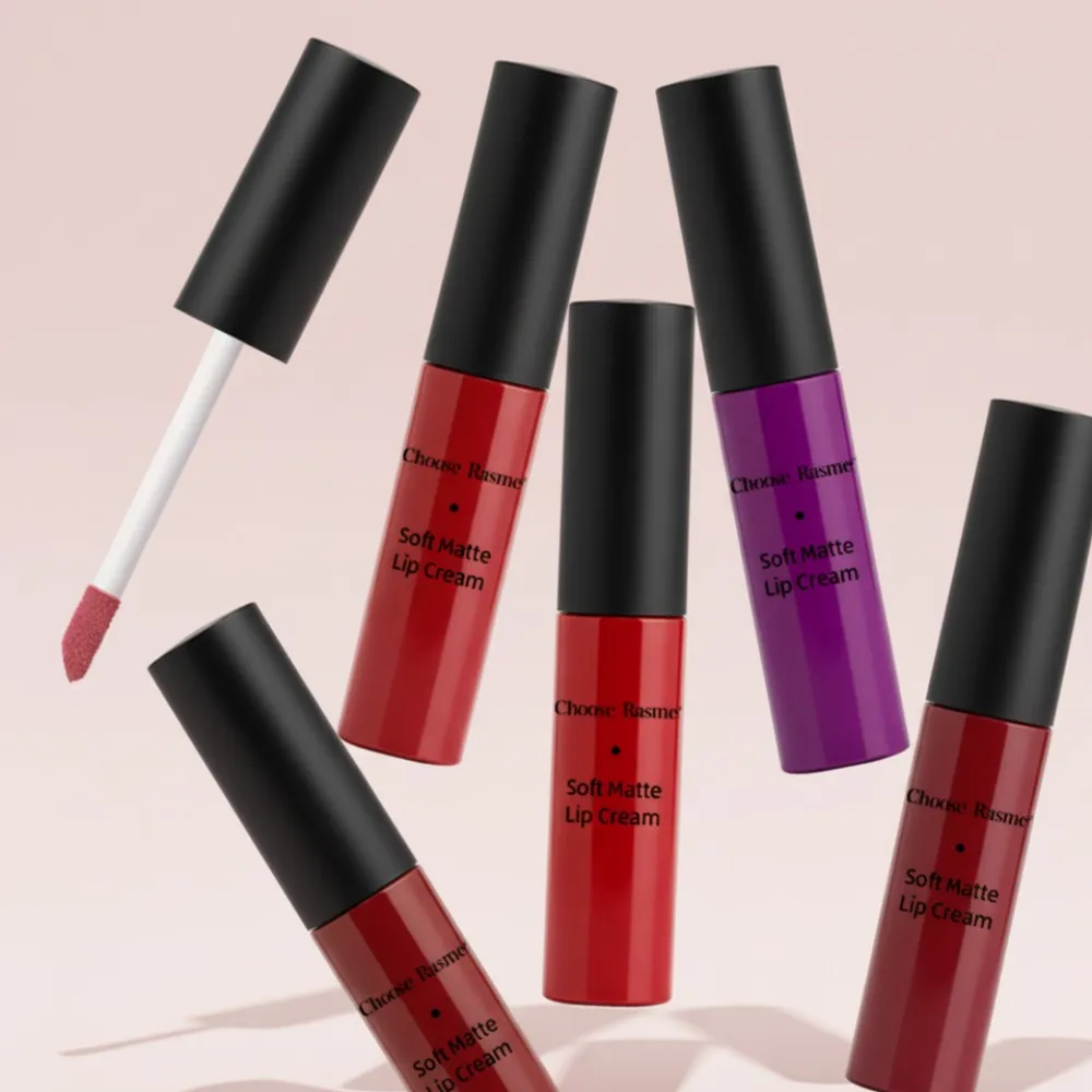 7 ألوان ماتي المخملية ملمع الشفاه مقاوم للماء أحمر الشفاه السائل عارية الأسود الشفاه تينت ماكياج الشفاه الصقيل مستحضرات التجميل أحمر الشفاه وصمة عار الجمال