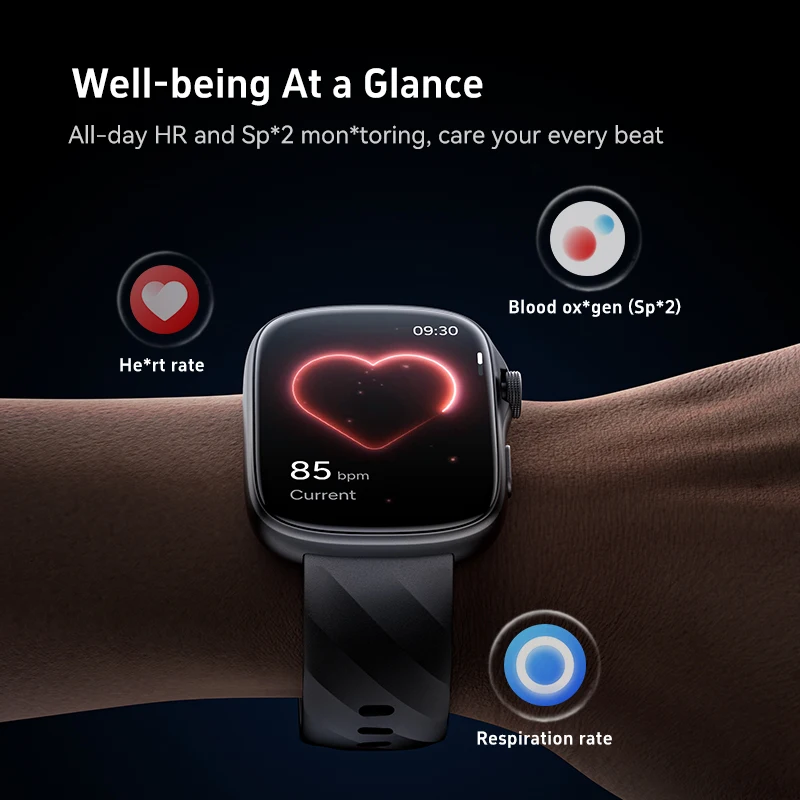 GTS10 Smartwatch, KI-Schlafanalyse, wasserdicht, Herzfrequenz, Blutdruck, Anrufarmband, Geschenk für Männer und Frauen für iOS und Android