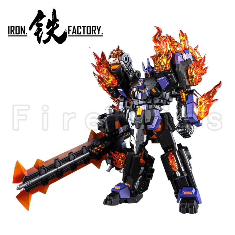 13cm Iron Factory Transformation Robot Action Figure IF EX-72 Chaos Blaze Anime Model Toy For Gift Free Shipping