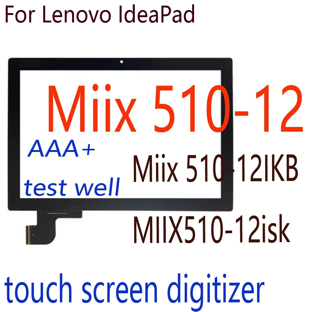 12'' LCD For Lenovo IdeaPad MIIX510-12isk MIIX510-12 miix 510-12IKB 80XE LCD Display Touch Screen Digitizer Assembly Frame Panel