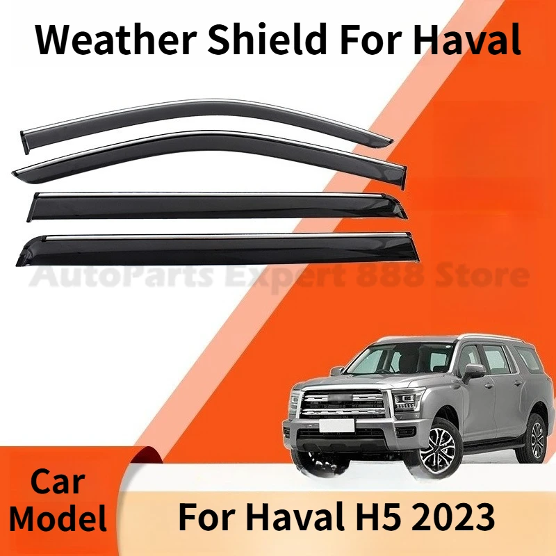 

Modification Parts Weather Shield For Haval H5 2023 Window Visor Rain Guard Deflector Windshield Rain Eyebrow Awning Trim