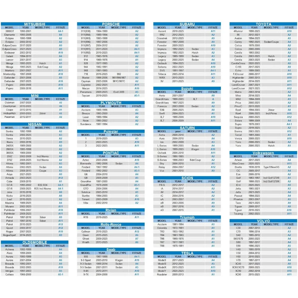 10-Layer Waterproof All-Weather SUV Car Cover, Custom Fit for X3 Q5 Rogue Equinox Models, Rain Snow UV Dust Protection