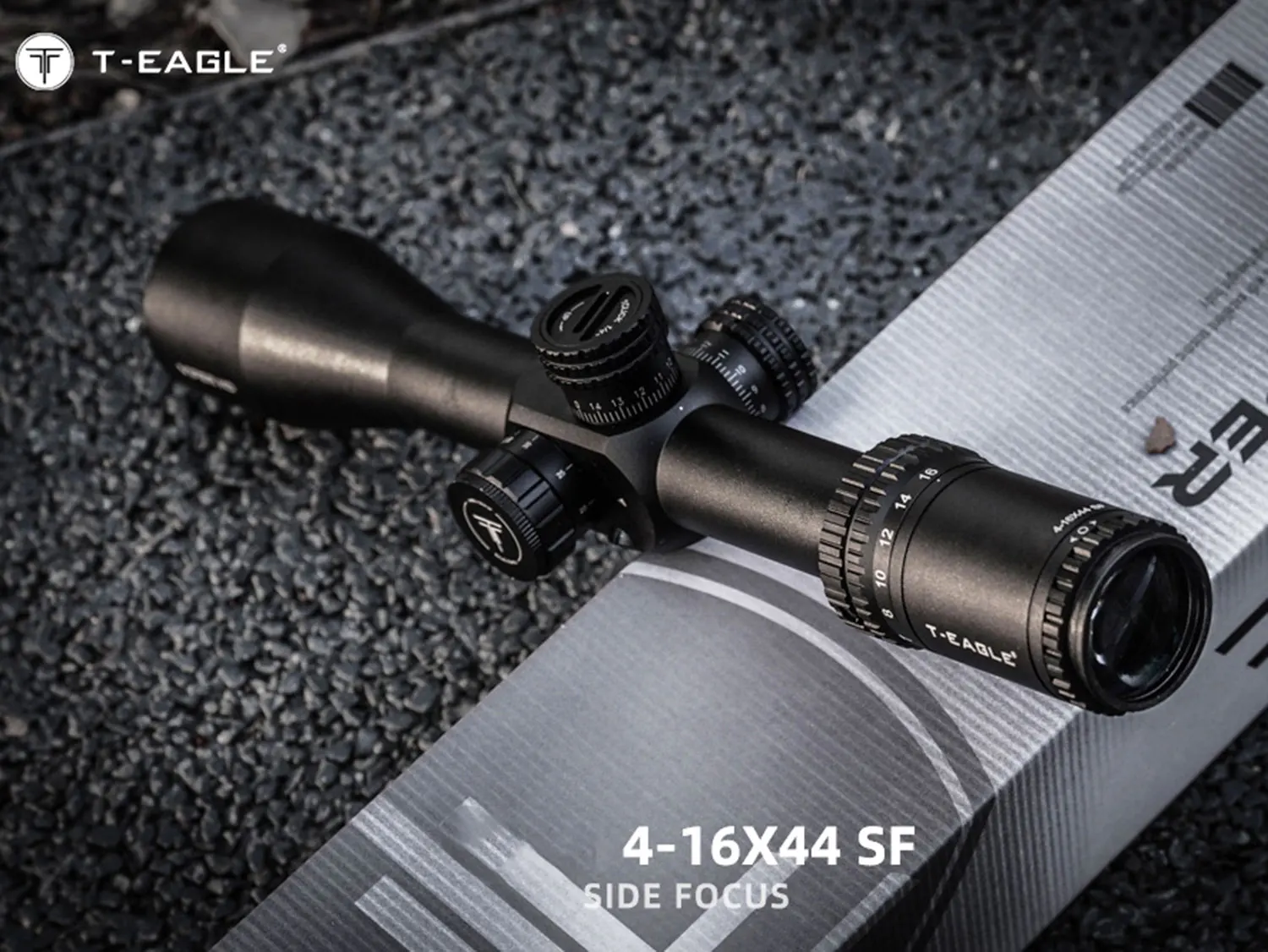 

T-eagle VP 4-16x44SF Тактический прицел Зрительная винтовка Охотничий оптический коллиматор Страйкбол Пневматический прицел с боковым фокусом