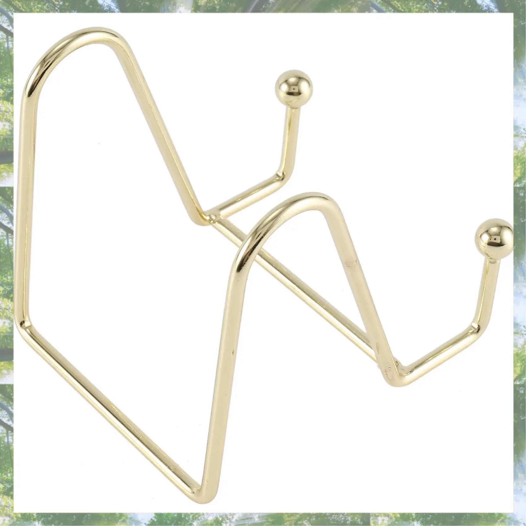 

2025 Trend 3-пак. Подставка для тарелок для дисплея Золотой железный мольберт Держатель тарелки Подставка для дисплея Металлическая рамка Держатель для фотодекора Пластина Bo