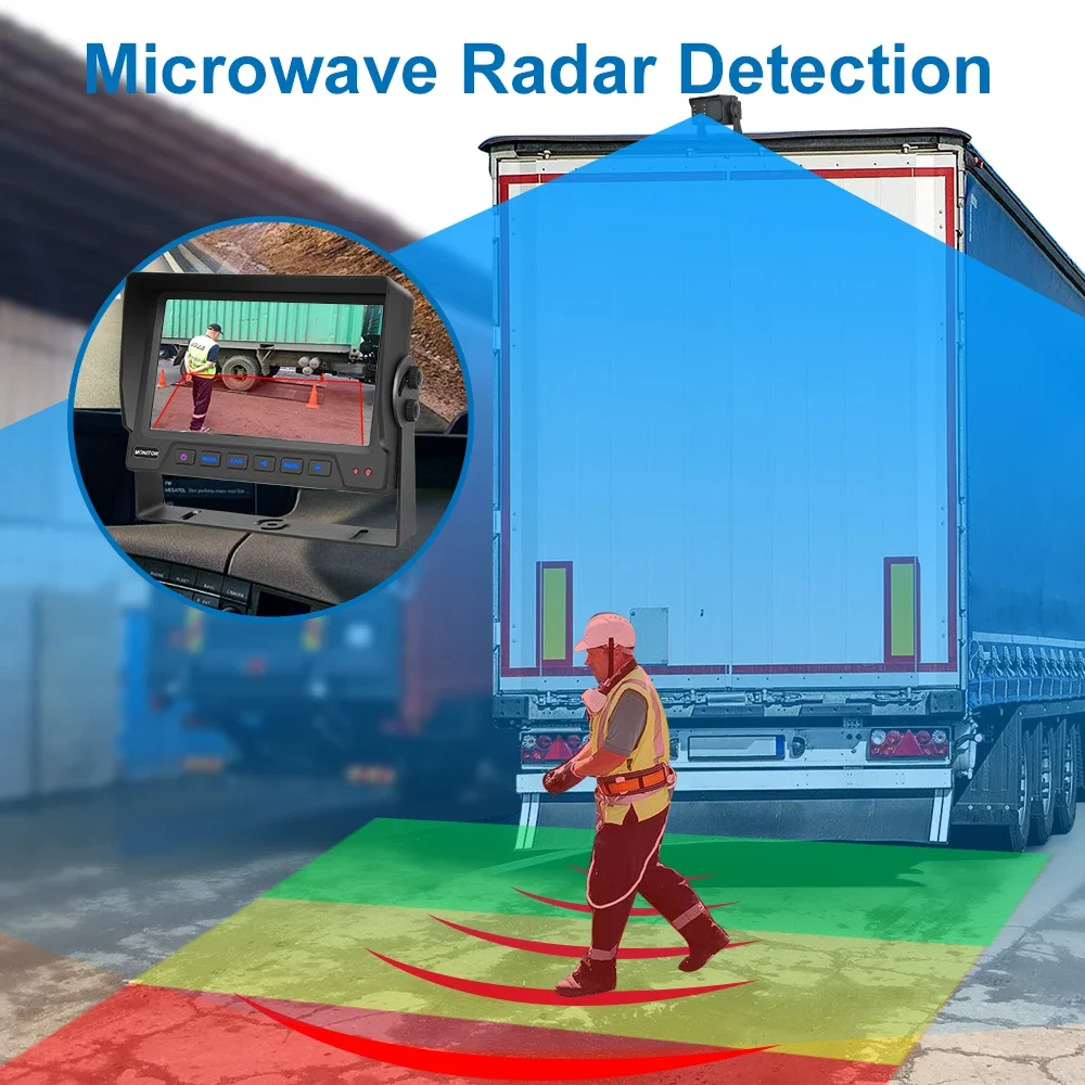 نظام استشعار الرؤية الخلفية لرادار الميكروويف PJAUTO للكشف عن البقع العمياء مع رؤية عالية الدقة وكشف دقيق للبيئة القاسية #2