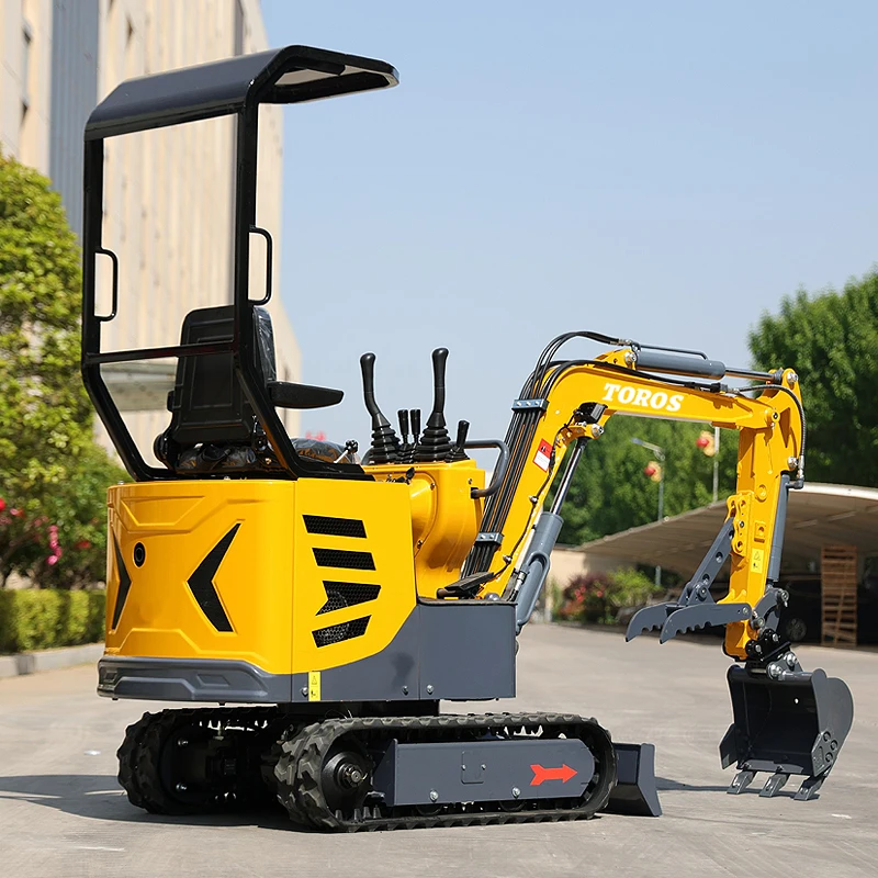 Mini Digger 1.0 Ton Kleine Rupsgraafmachine Kleine Aarde Bewegende Machine Mini Digger Graafmachine