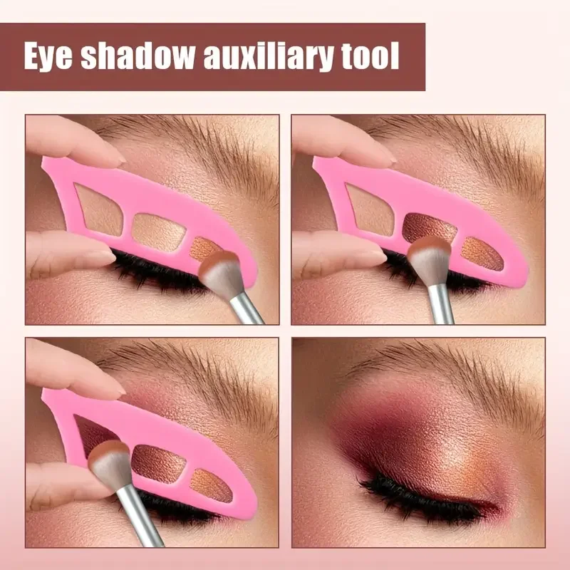 Plantillas de silicona para maquillaje de ojos, puntas de ala, dibujo de Marscara, lápiz labial, ayuda para usar, aplicador de máscara de crema facial, herramienta de maquillaje de belleza, 3 uds.