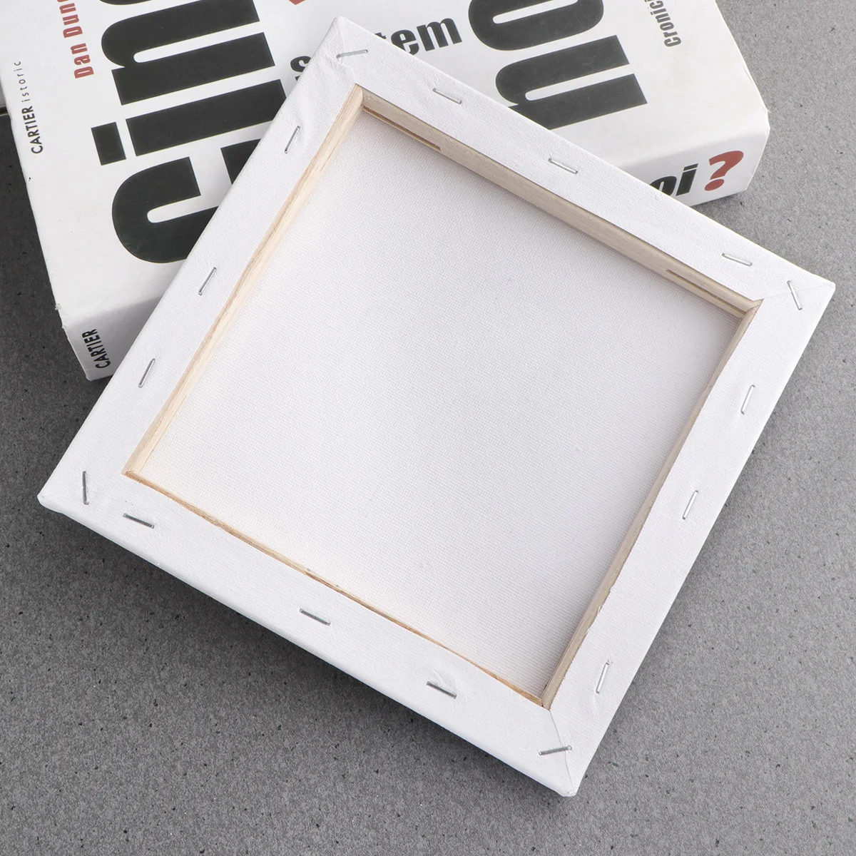 

20X20Cm Square Cotton Oil Painting Wood Blank White Art Supplies For Acrylic Gouache Tempera Artist Stretched Oil Painting