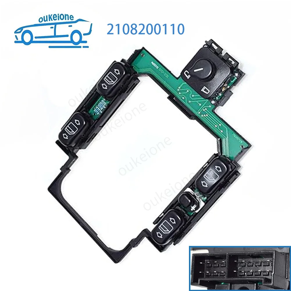 

For Mercedes-Benz W210 E300 E320 E420 1996 1997 Car Electric Power Master Mirror and Window Switch Control Button 2108200110