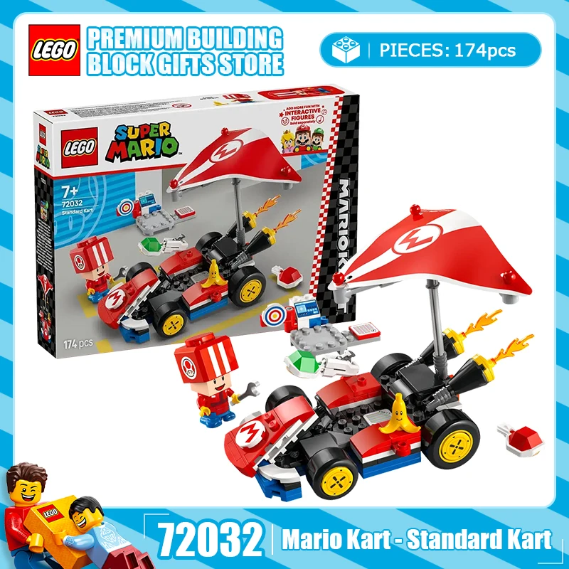 

LEGO Building Blocks Super Mario Series 72032 Standard Karting Children's Puzzle Building Blocks Toy Gift