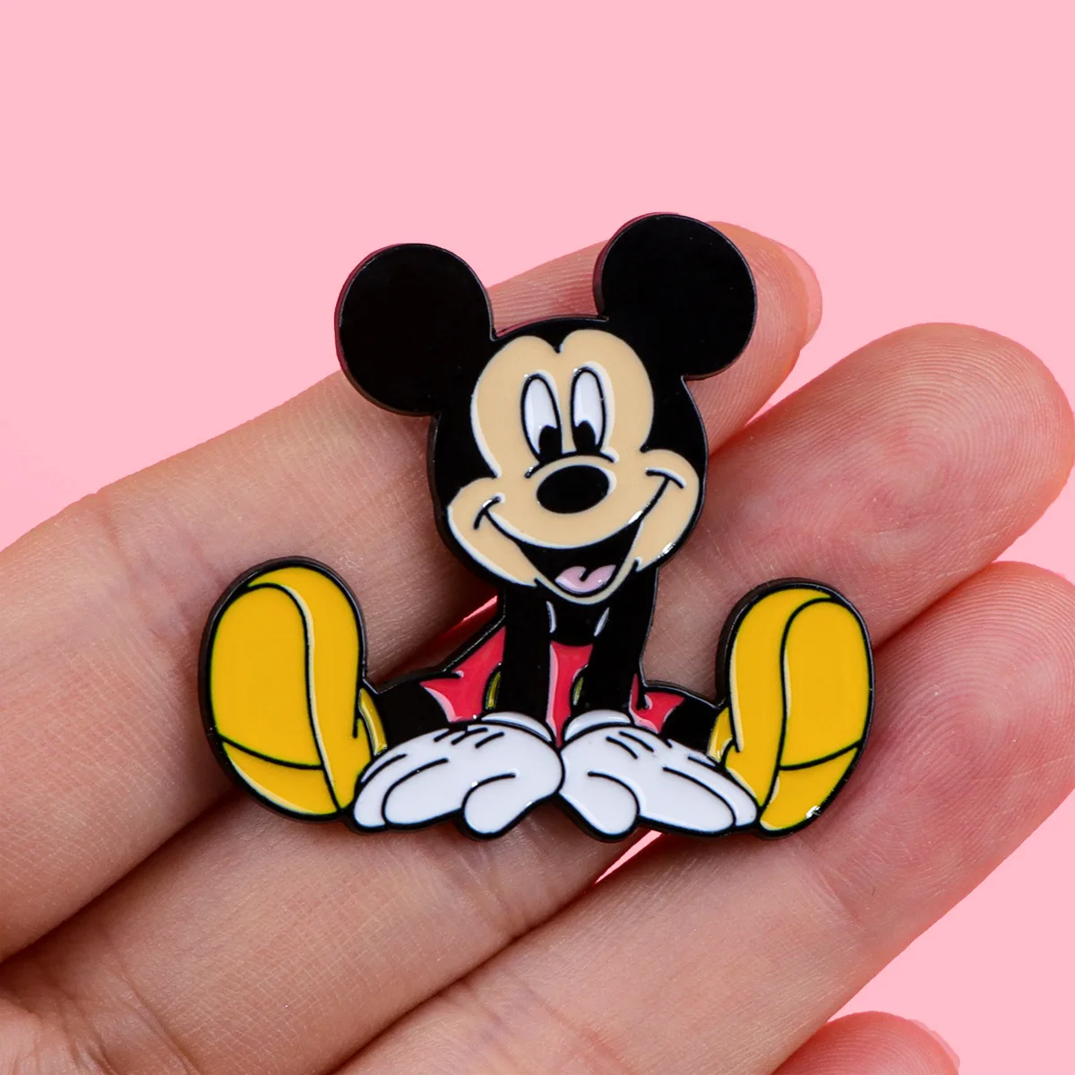 Disney Cartoon Mickey Mouse and Donald Duck Metal Brooch Enamel Pins for Backpack Birthday Christmas Gifts for Friends