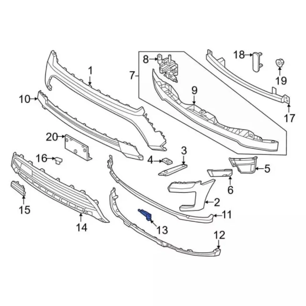 

Replacement Front Left Tow Hook Cover for Ford For Expedition 2022 2024 Model NL1Z17E810BA Made of ABS for Long Lasting Use