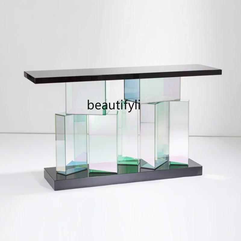 

FG11Acrylic Custom Console Tables Hotel Corridor Extremely Narrow Desk Home Console against the Wall a Long Narrow Table