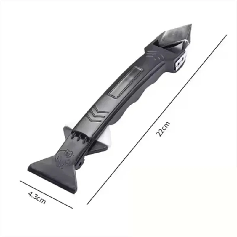 Silicone Scraper Tool Silicone Scraper with Metal Blade for Caulking Grout Smoothing Mold Removal Home Improvement Non Slip Grip