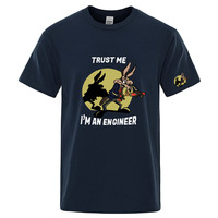 Trust Me I Am an Engineer Printed Summer 2025 Men Quick-drying T-Shirt Casual Y2k Classic Funny Short Sleeve Cool Thin Top